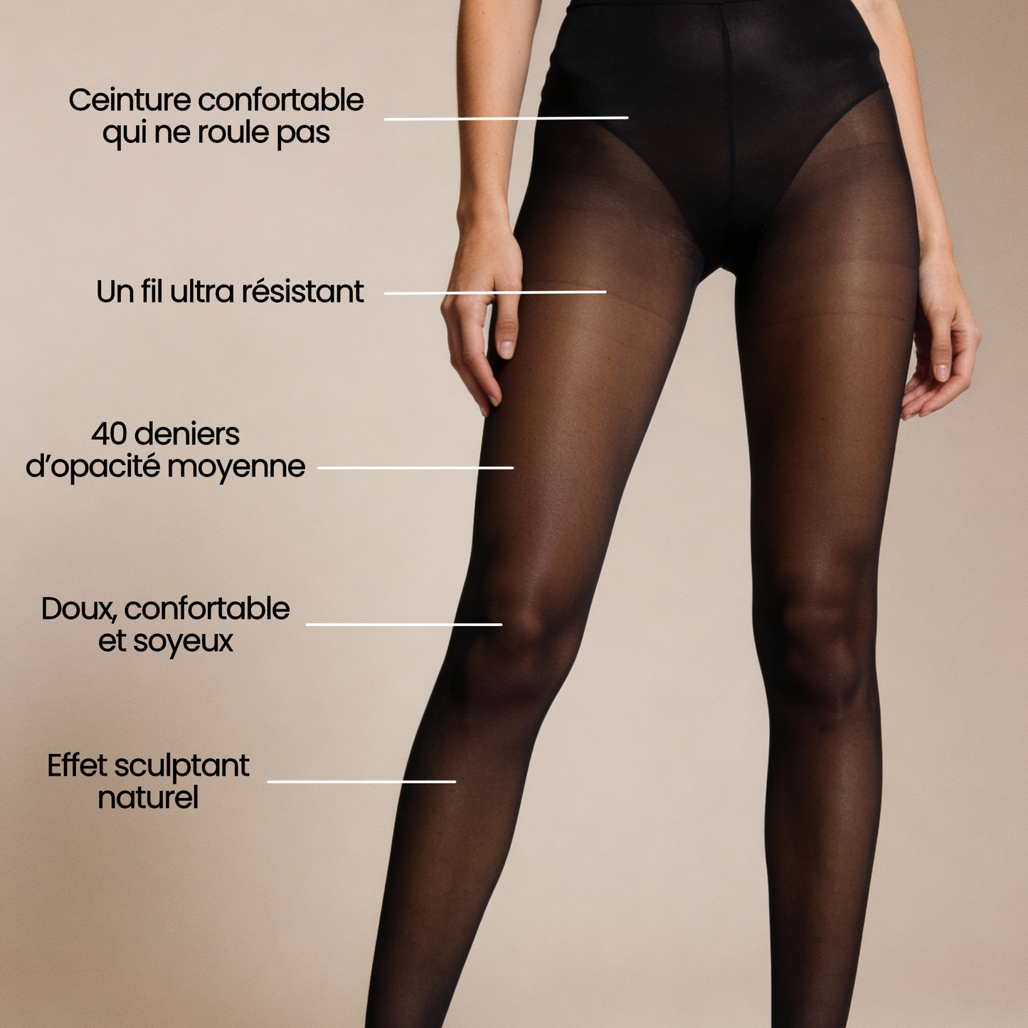 Collants Ultra-résistants 40 deniers